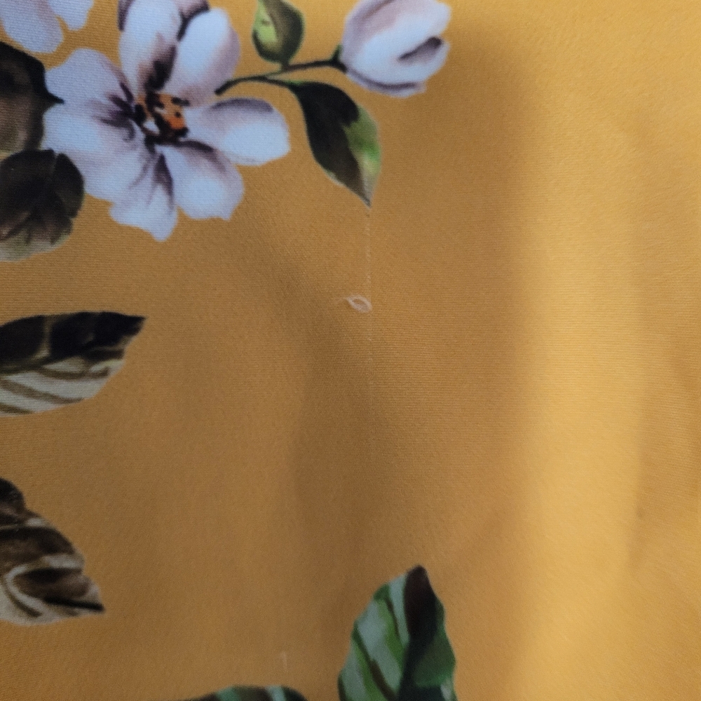 Black Halo Mustard Floral Midi Dress - Picture 9 of 11